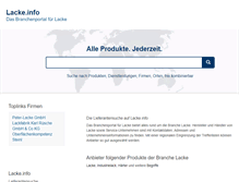 Tablet Screenshot of lacke.info